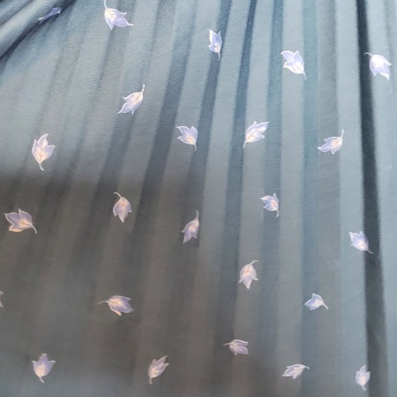 Vintage Secretary Dress Queens Row Polyester Size 8MP Pleated Bow Tie Neck - Picture 4 of 10